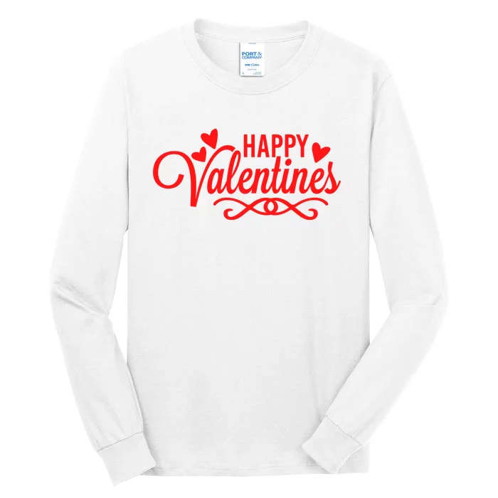 Happy Valentines Romantic Gift Tall Long Sleeve T-Shirt