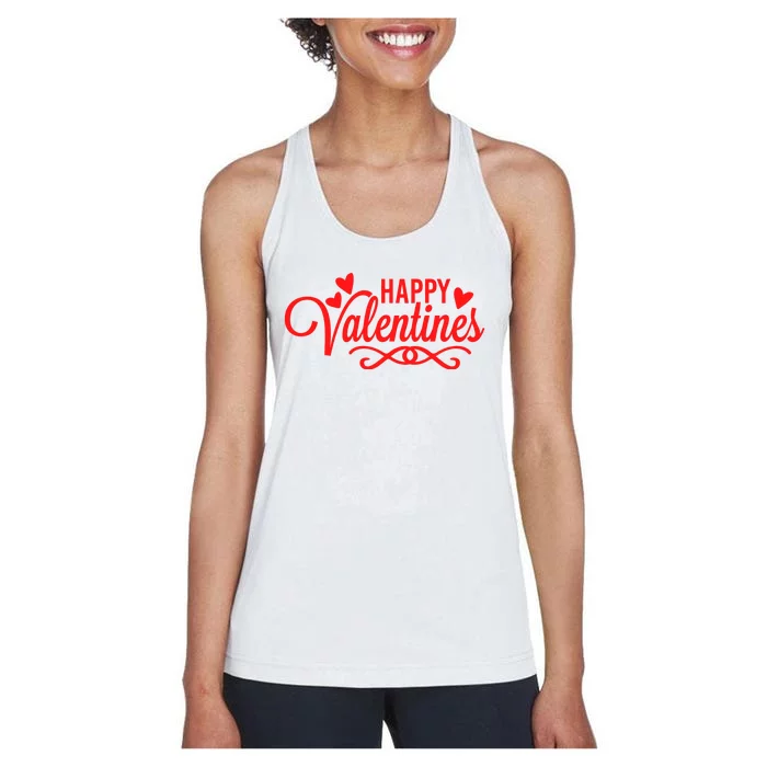 Happy Valentines Romantic Gift Women's Racerback Tank