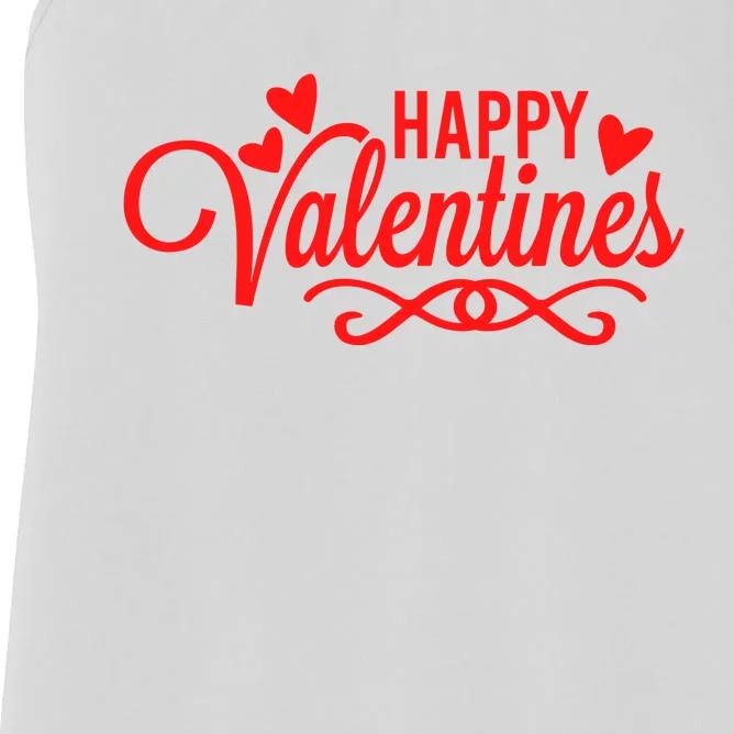 Happy Valentines Romantic Gift Women's Racerback Tank