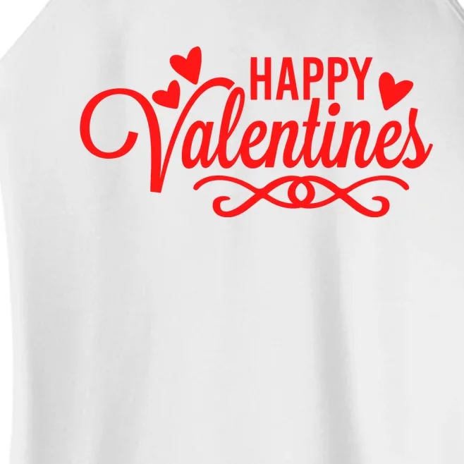 Happy Valentines Romantic Gift Women’s Perfect Tri Rocker Tank