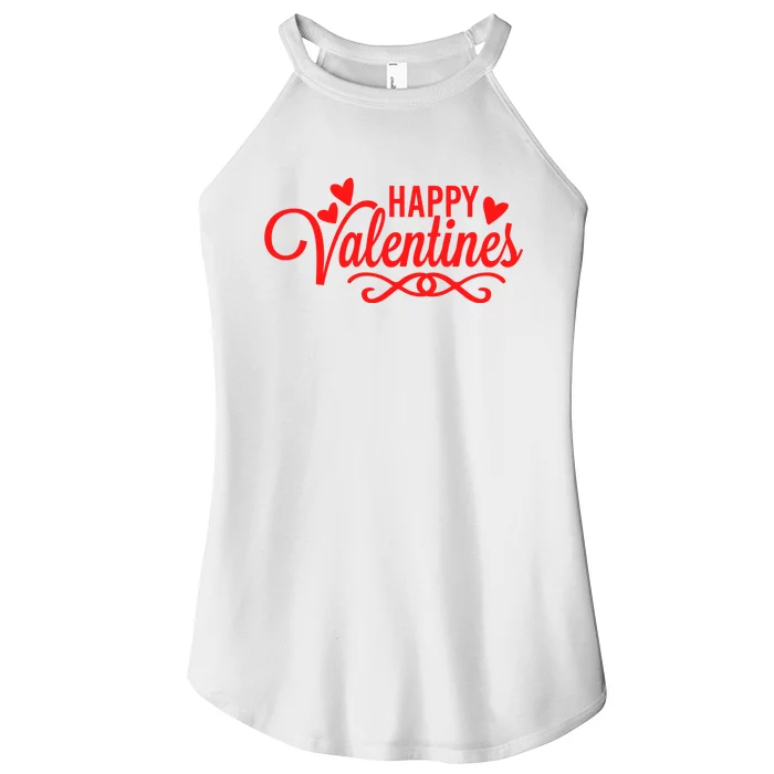 Happy Valentines Romantic Gift Women’s Perfect Tri Rocker Tank