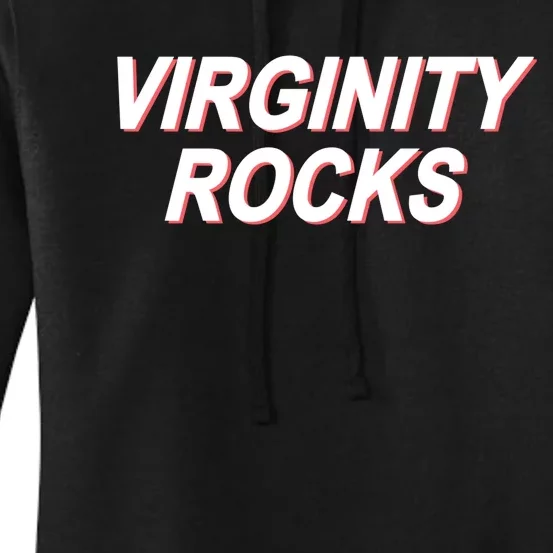 Heather Virginity Rocks Women's Pullover Hoodie