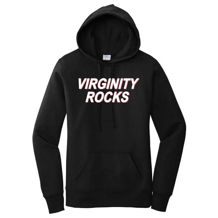 Heather Virginity Rocks Women's Pullover Hoodie