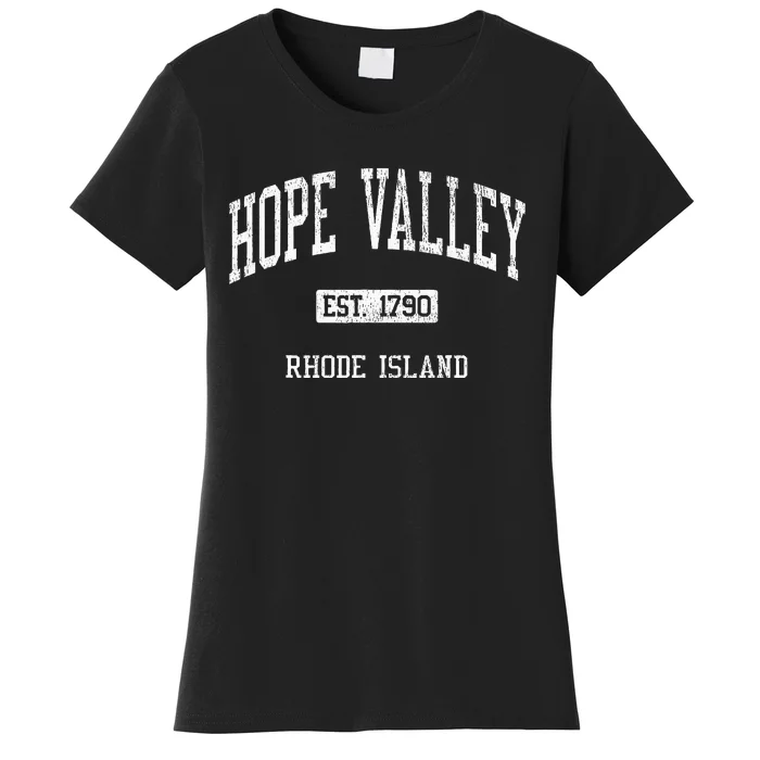 Hope Valley Rhode Island Ri Js04 Vintage Athletic Sports Women's T-Shirt