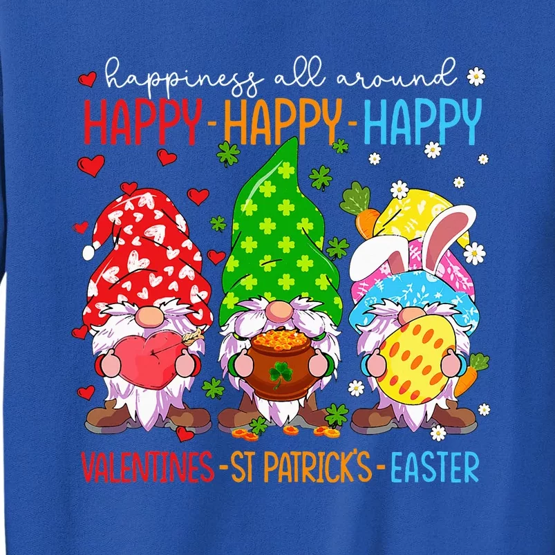 Happy Valentines St Patrick Easter Happy Holiday Gnome Funny Sweatshirt