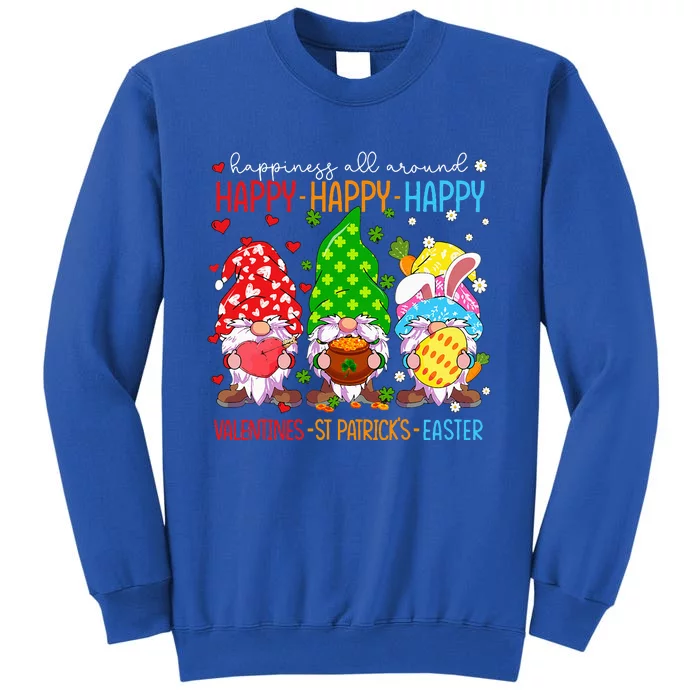 Happy Valentines St Patrick Easter Happy Holiday Gnome Funny Sweatshirt