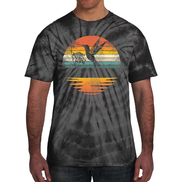 Hummingbird Vintage Sunset Hummingbirds Tie-Dye T-Shirt