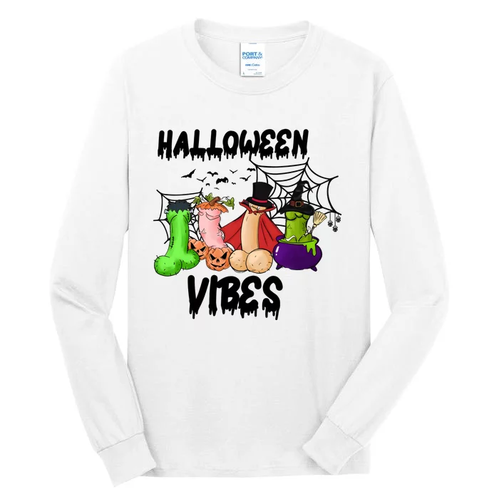 Halloween Vibes Sarcastic Adults Sex Joke Tall Long Sleeve T-Shirt