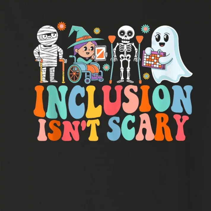 Halloween Vibes Slp Squad Sped Teacher Inclusion IsnT Scary Toddler Long Sleeve Shirt