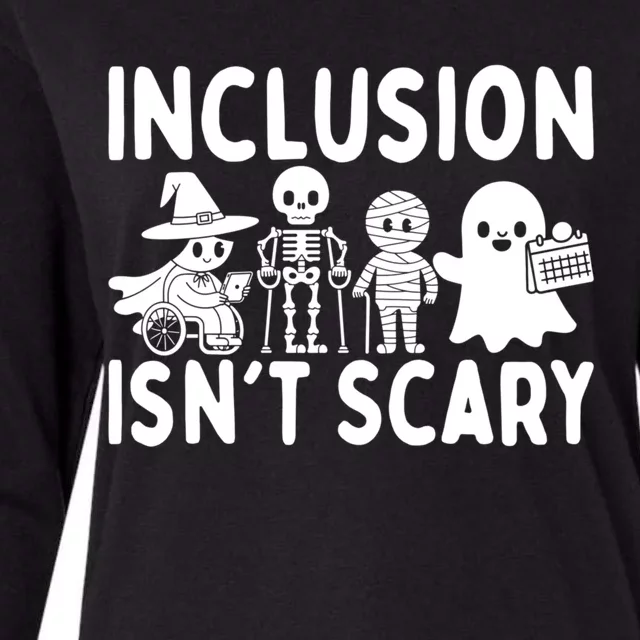 Halloween Vibes Slp Squad Sped Teacher Inclusion IsnT Scary Womens Cotton Relaxed Long Sleeve T-Shirt