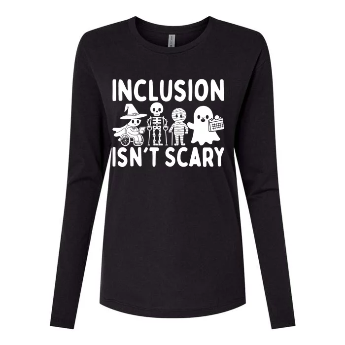 Halloween Vibes Slp Squad Sped Teacher Inclusion IsnT Scary Womens Cotton Relaxed Long Sleeve T-Shirt