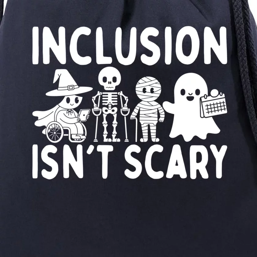 Halloween Vibes Slp Squad Sped Teacher Inclusion IsnT Scary Drawstring Bag