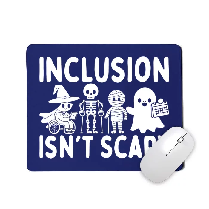 Halloween Vibes Slp Squad Sped Teacher Inclusion IsnT Scary Mousepad