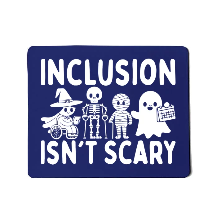 Halloween Vibes Slp Squad Sped Teacher Inclusion IsnT Scary Mousepad