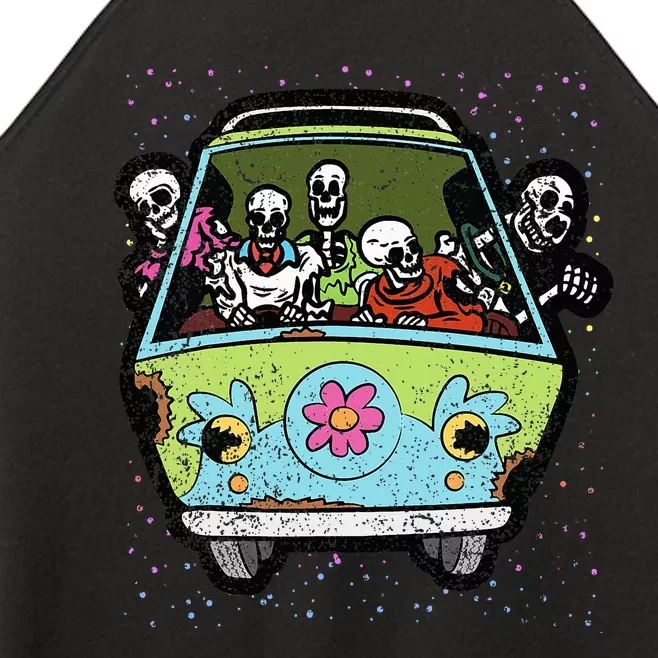 Hippie Van Skeleton Halloween Costume Retro Bones Women’s Perfect Tri Rocker Tank