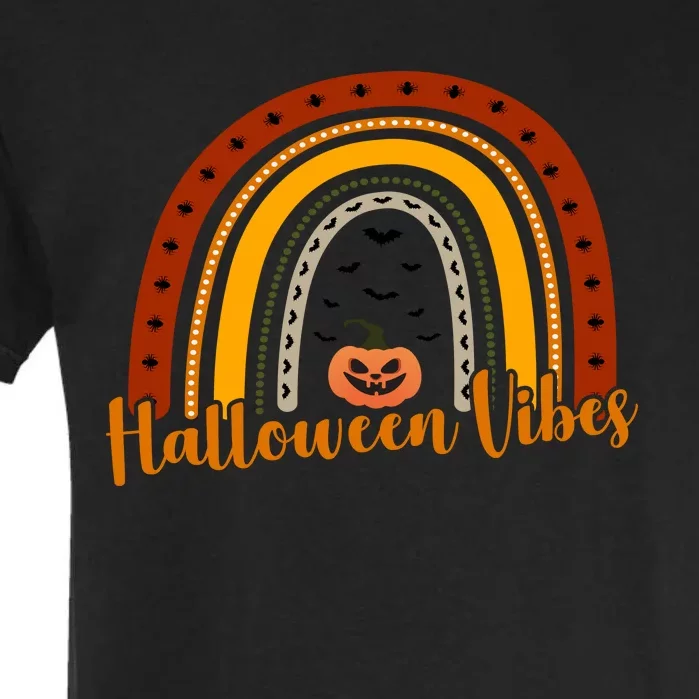 Halloween Vibes Spooky Rainbow Garment-Dyed Heavyweight T-Shirt