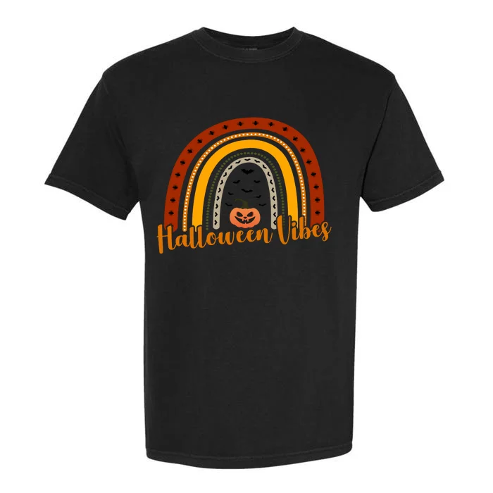 Halloween Vibes Spooky Rainbow Garment-Dyed Heavyweight T-Shirt