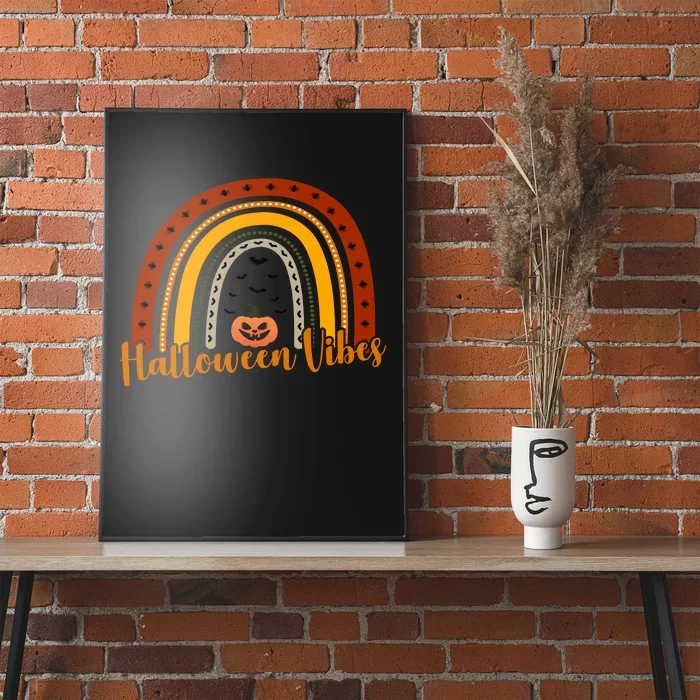 Halloween Vibes Spooky Rainbow Poster