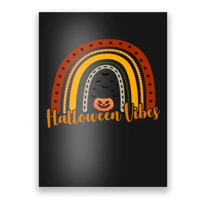 Halloween Vibes Spooky Rainbow Poster