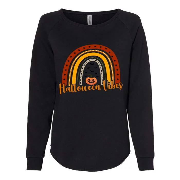 Halloween Vibes Spooky Rainbow Womens California Wash Sweatshirt