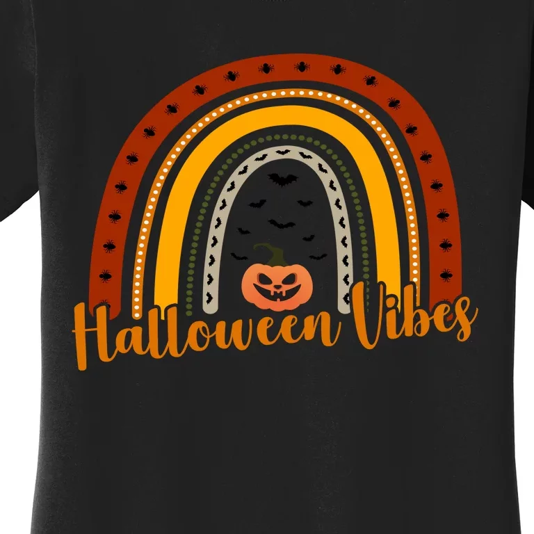 Halloween Vibes Spooky Rainbow Women's T-Shirt