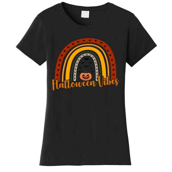 Halloween Vibes Spooky Rainbow Women's T-Shirt