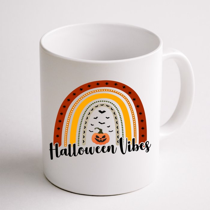 Halloween Vibes Spooky Rainbow Front & Back Coffee Mug