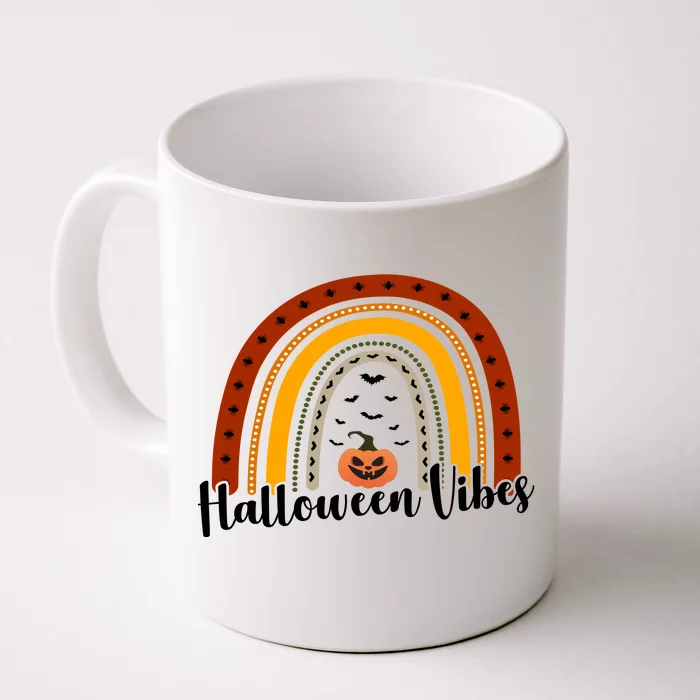 Halloween Vibes Spooky Rainbow Front & Back Coffee Mug