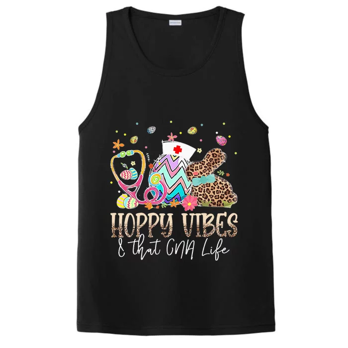 Hoppy Vibes & That CNA Life Easter Day Bunny Performance Tank