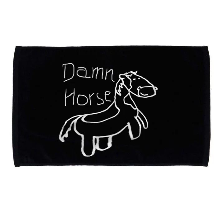 Horse Video Twitter Damn Horse Microfiber Hand Towel