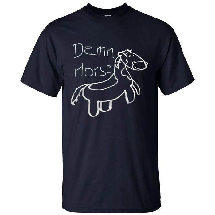 Horse Video Twitter Damn Horse Tall T-Shirt