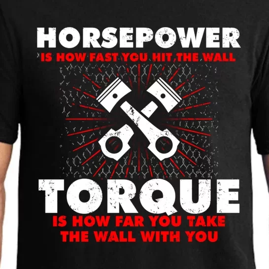 Horsepower Vs Torque Diesel Car Mechanic Funny Gift Pajama Set