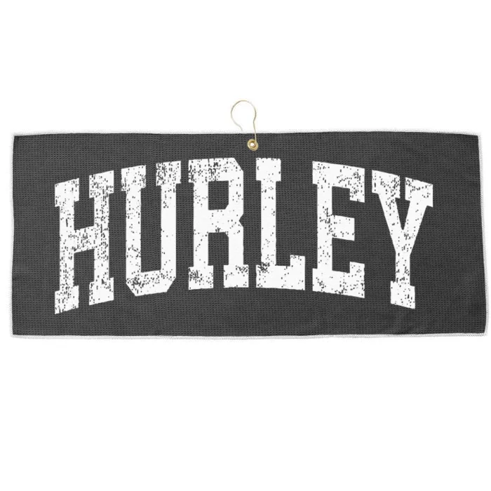 Hurley Virginia VA Vintage Athletic Sports Large Microfiber Waffle Golf Towel