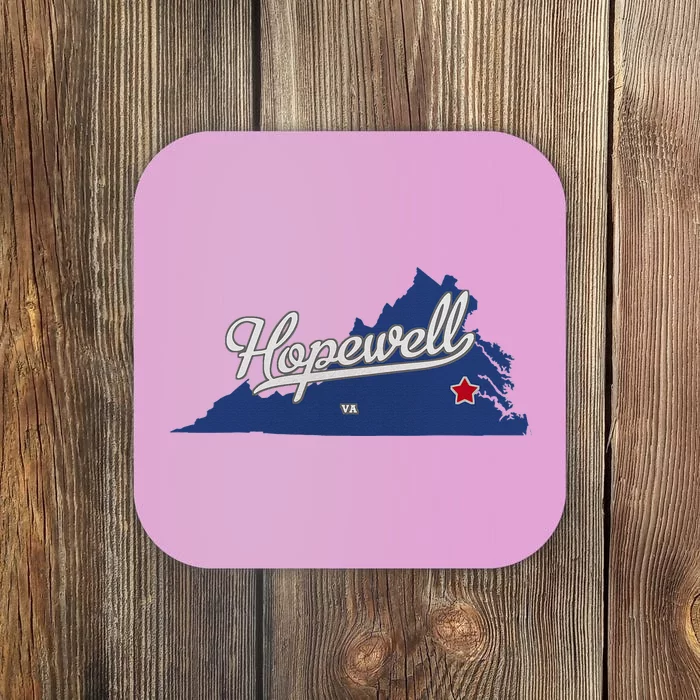 Hopewell Virginia Va Map Coaster