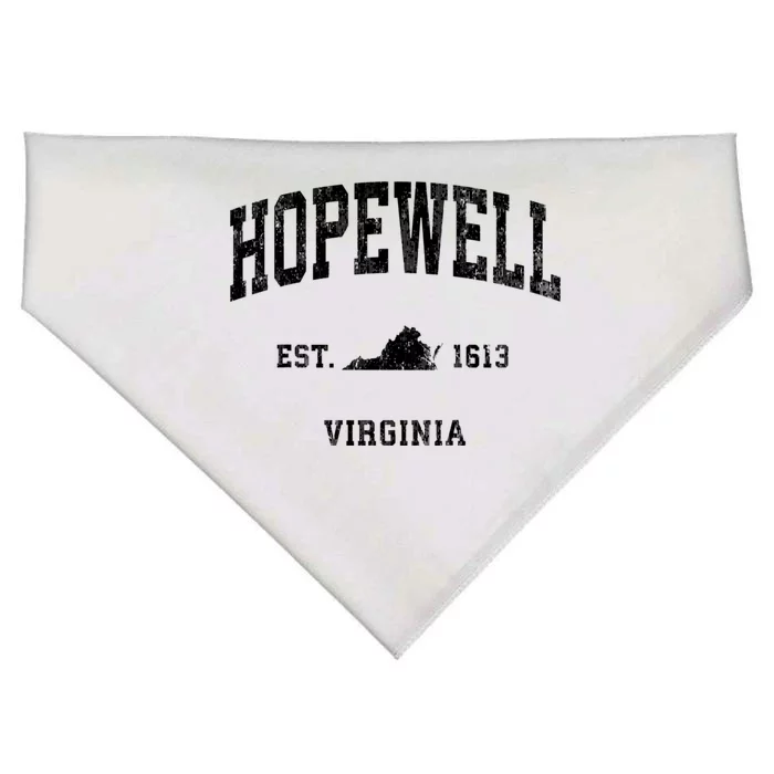 Hopewell Virginia Va Vintage Athletic USA-Made Doggie Bandana