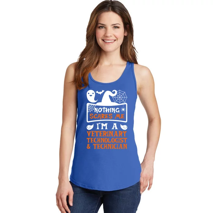 Halloween Vampire Veterinary Technologist And Technician Gift Ladies Essential Tank