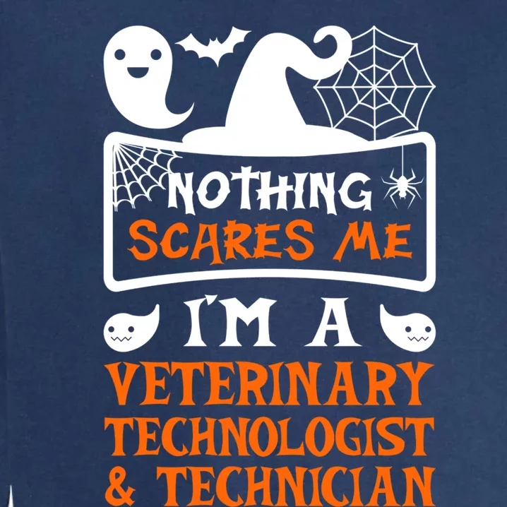 Halloween Vampire Veterinary Technologist And Technician Gift Garment-Dyed Sweatshirt