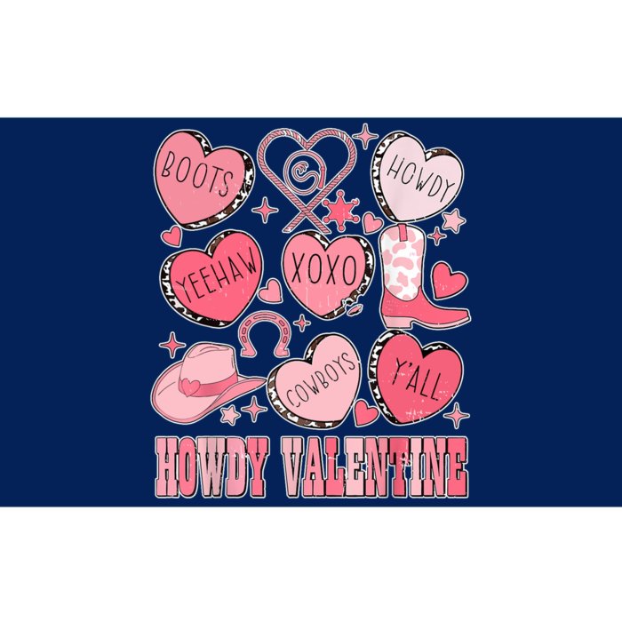 Howdy Valentine Western Valentines Cowgirl Bumper Sticker