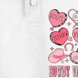 Howdy Valentine Western Valentines Cowgirl Dry Zone Grid Performance Polo