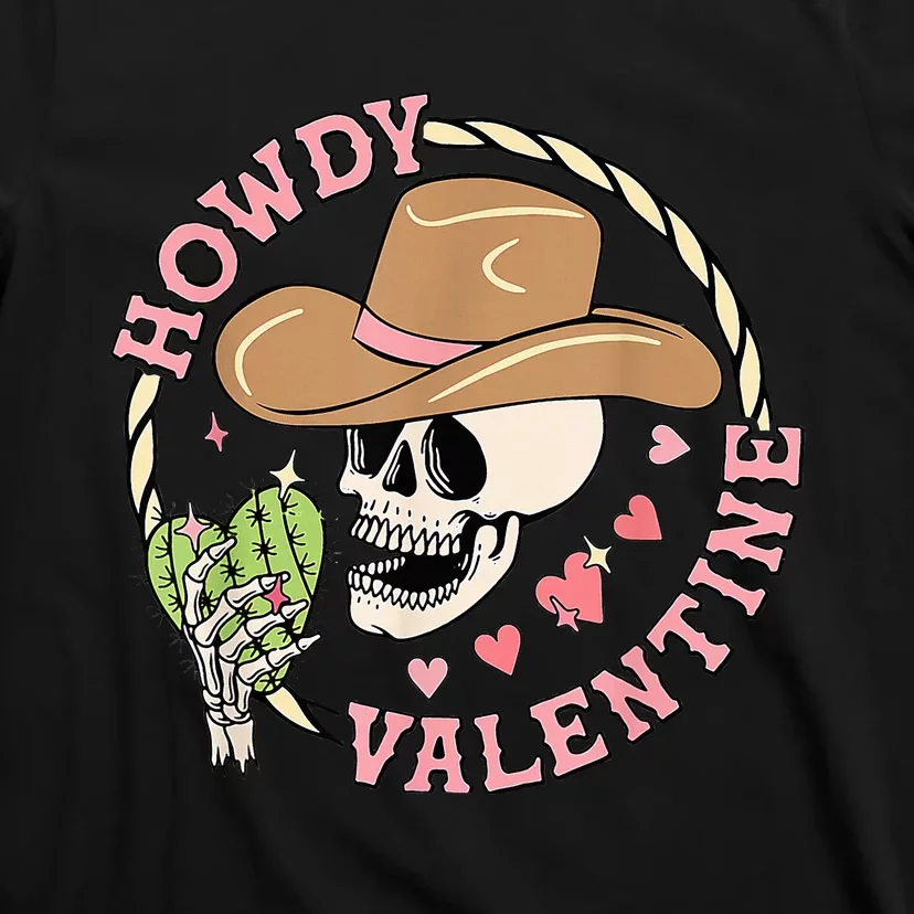 Howdy Valentine Western Cowboy Hat Southern Cowgirl T-Shirt