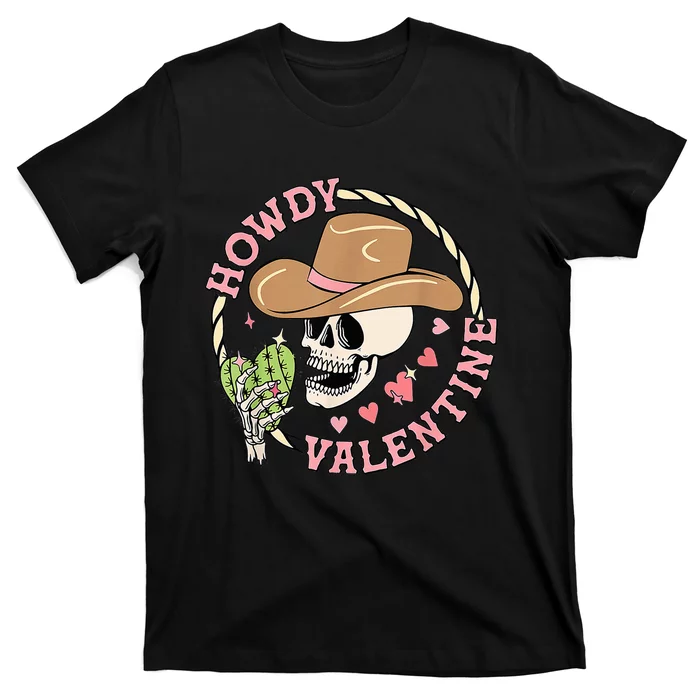 Howdy Valentine Western Cowboy Hat Southern Cowgirl T-Shirt