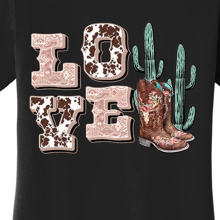 Howdy Valentine Western Valentine's Day Country Cowboy Cowgirl Women's T-Shirt