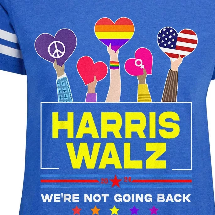 Harris Waltz 2024 Election Kamala Harris Tim Walz Waltz Enza Ladies Jersey Football T-Shirt