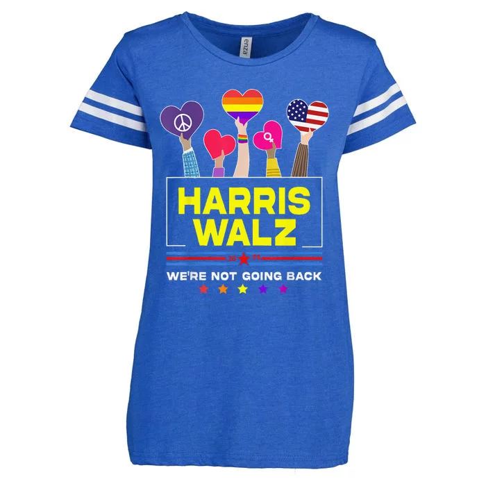 Harris Waltz 2024 Election Kamala Harris Tim Walz Waltz Enza Ladies Jersey Football T-Shirt