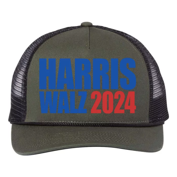 Harris Walz 2024 Election Political Retro Rope Trucker Hat Cap