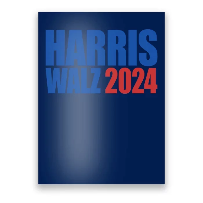 Harris Walz 2024 Election Political Poster