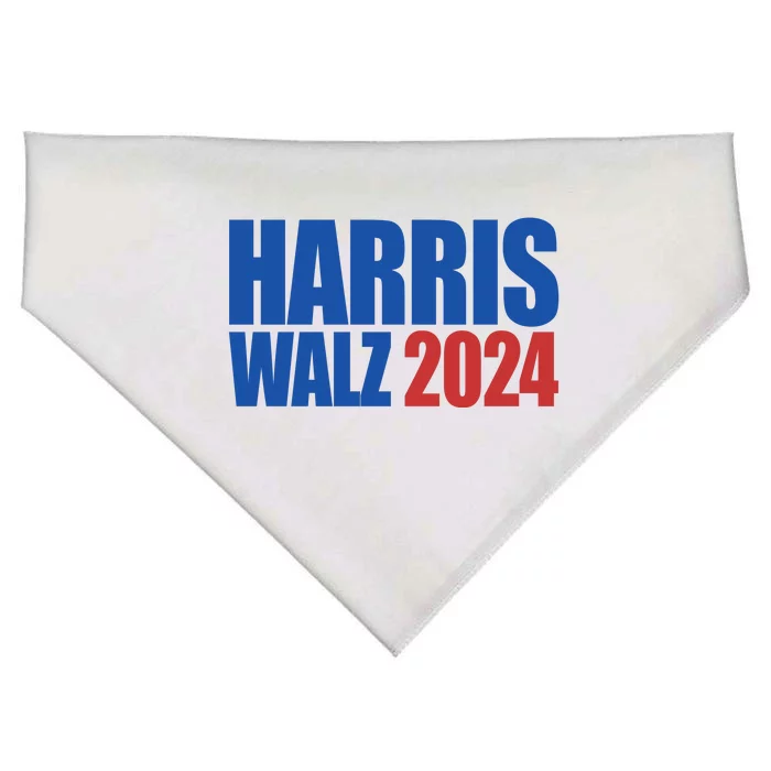 Harris Walz 2024 Election Political USA-Made Doggie Bandana