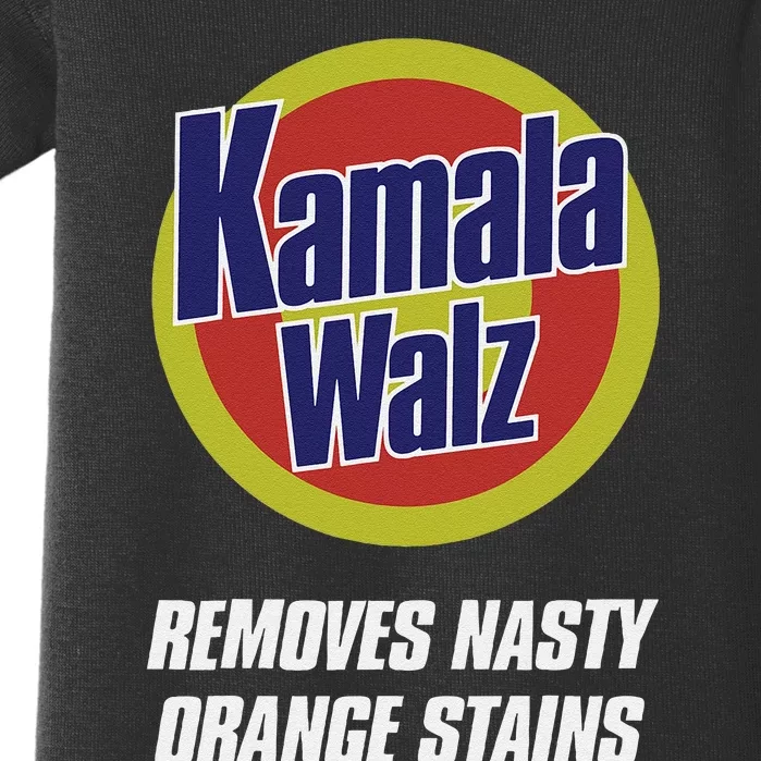 Harris Walz 2024 Removes Nasty Orange Stains Baby Bodysuit