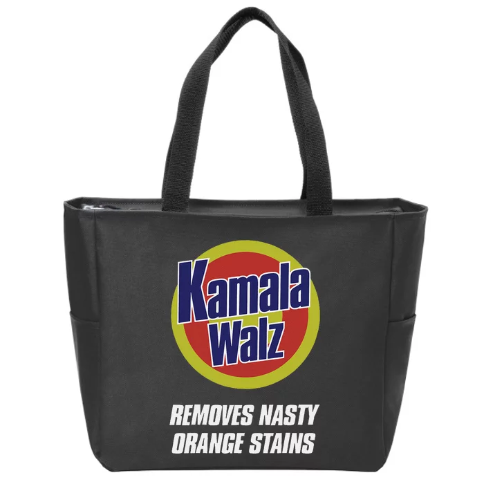 Harris Walz 2024 Removes Nasty Orange Stains Zip Tote Bag