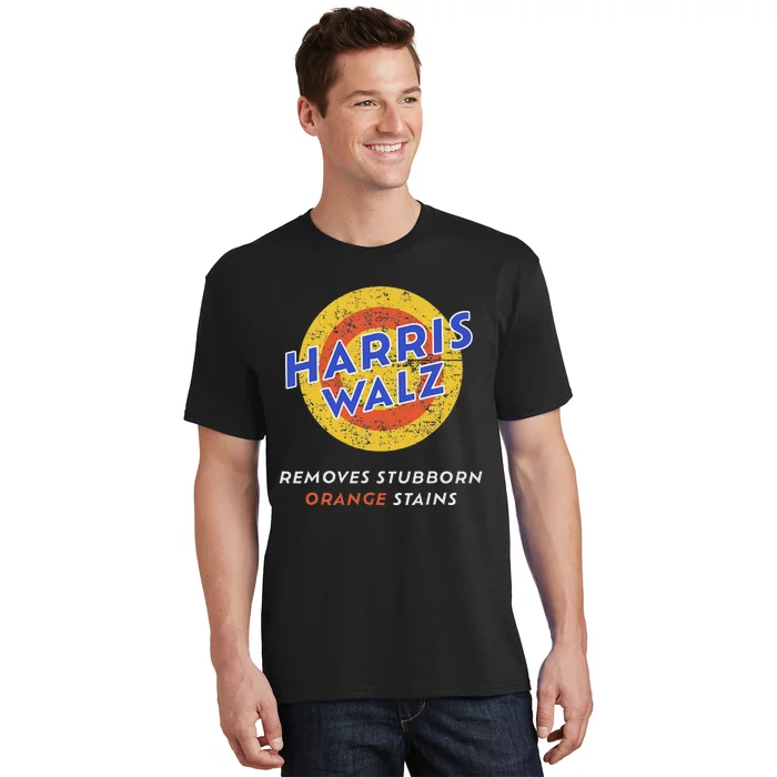 Harris Walz 2024 Waltz Removes Stubborn Orange Stains Funny T-Shirt